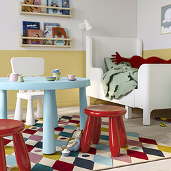 MAMMUT - Bangku kecil anak, dalam/luar ruang/merah