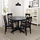 INGATORP/INGOLF - meja dan 4 kursi, hitam/cokelat-hitam, 110/155 cm | IKEA Indonesia - PE716640_S1