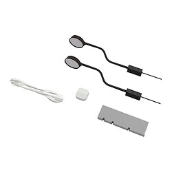TRÅDFRI/YTBERG - Kit pencahayaan, hitam