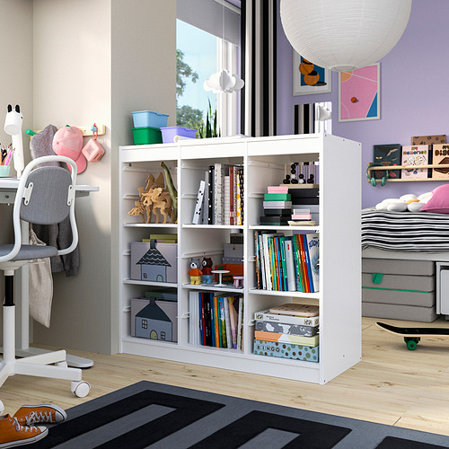 TROFAST storage combination with shelves