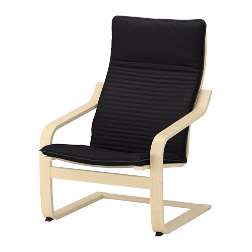 POÄNG armchair, birch veneer/Knisa black IKEA Indonesia