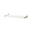 GRANHULT/BERGSHULT - Wall shelf, white/nickel-plated, 80x30 cm