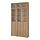 BILLY/OXBERG - bookcase w hght ext ut/pnl/glss drs, oak effect/clear glass, 120x30x237 cm | IKEA Indonesia - PE929473_S1