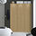 PAX/STORKLINTA - wardrobe combination, grey-beige/oak effect, 150x60x201 cm | IKEA Indonesia - PE959118_S1