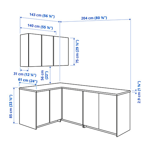 KNOXHULT Measurement Illustration