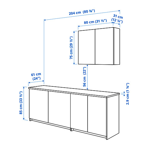 KNOXHULT Measurement Illustration