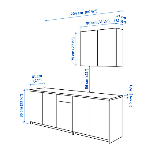 KNOXHULT Measurement Illustration