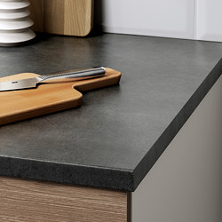 KNOXHULT - Kabinet dasar dg pintu dan laci, efek kayu/abu-abu, 120 cm