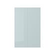 KALLARP - Pintu 2 unit u set kabinet dasar, high-gloss abu-abu muda-biru, 25x80 cm
