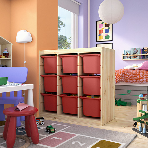 TROFAST storage combination with boxes