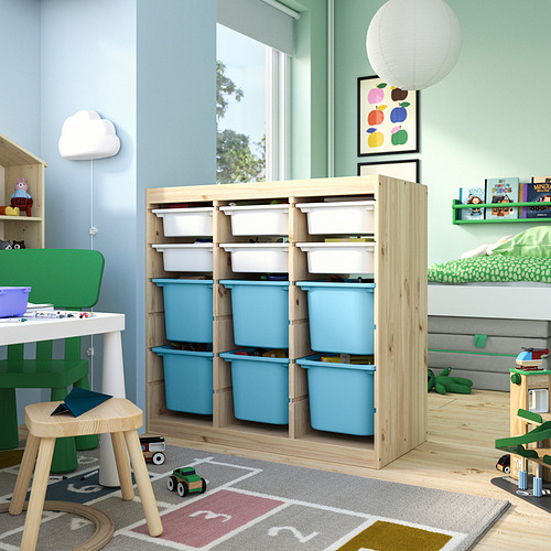 TROFAST storage combination with boxes