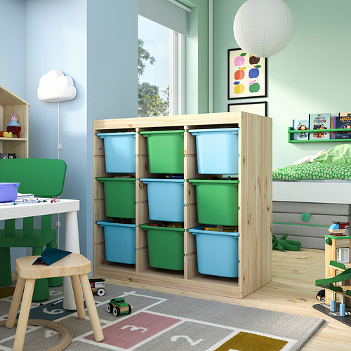 TROFAST storage combination with boxes
