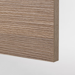 KNOXHULT - Kabinet dinding dg pintu, efek kayu/abu-abu, 80x75 cm