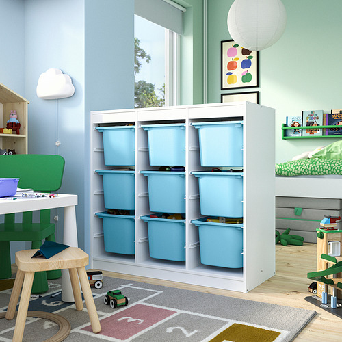 TROFAST storage combination with boxes