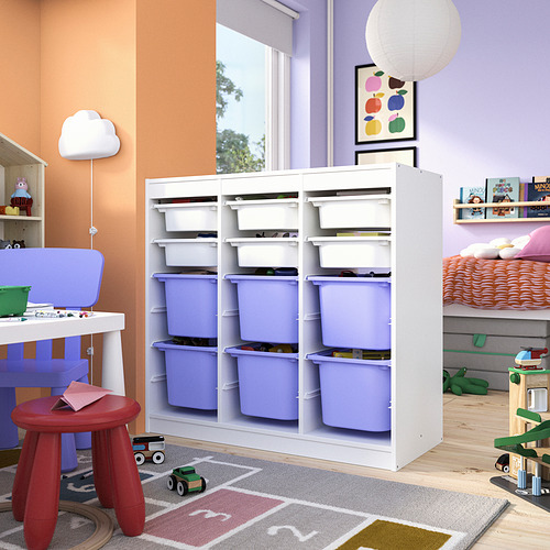 TROFAST storage combination with boxes