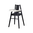 BLÅMES - Highchair with tray, black