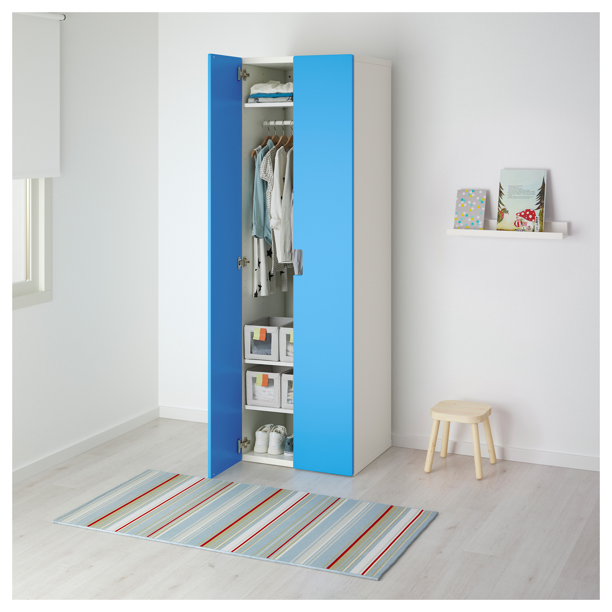 Stuva Wardrobe White Blue Ikea Indonesia