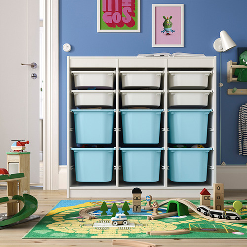 TROFAST storage combination with boxes