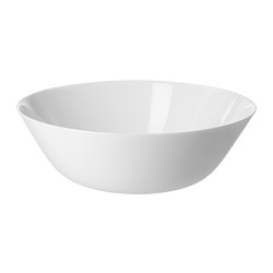 OFTAST - Serving bowl, white, 23 cm
