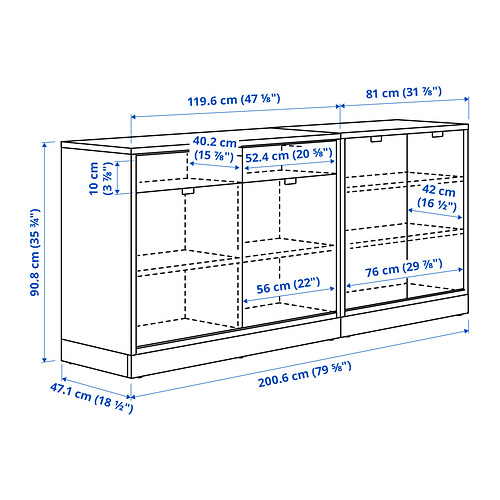 TONSTAD Measurement Illustration