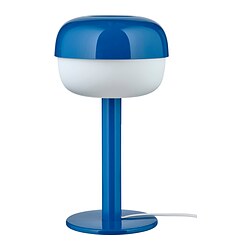 BLÅSVERK - Lampu meja, biru, 36 cm