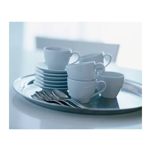 VÄRDERA cangkir kopi dan tatakan