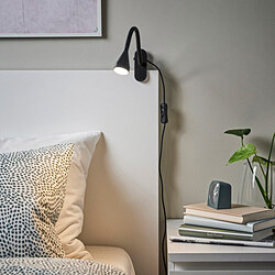 NÄVLINGE - LED clamp spotlight, black
