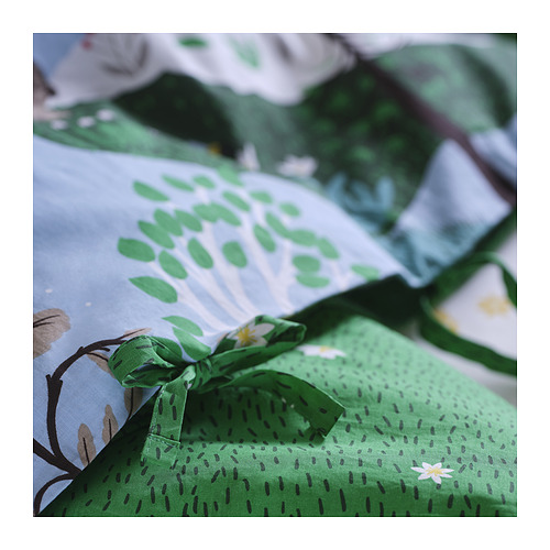SKOGSDUVA sarung duvet dan sarung bantal