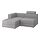 JÄTTEBO - 2,5-seat mod sofa w chaise longue, left with headrest/Tonerud grey | IKEA Indonesia - PE893364_S1