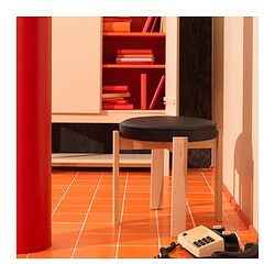 HOLMSJÖ - Stool, beech/Jonsbyn black