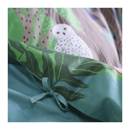 SKOGSDUVA sarung duvet dan sarung bantal