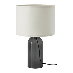 TONVIS - Lampu meja, buram kaca/putih, 52 cm