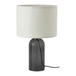 TONVIS - Lampu meja, buram kaca/putih, 52 cm