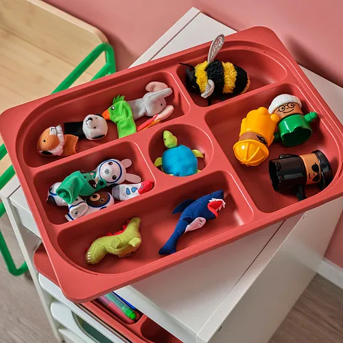 TROFAST storage combination with box/trays