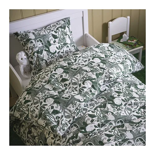 SKOGSDUVA sarung duvet dan sarung bantal
