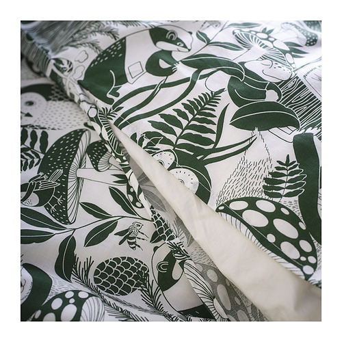SKOGSDUVA sarung duvet dan sarung bantal