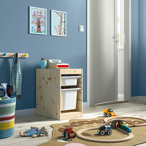 TROFAST storage combination with boxes