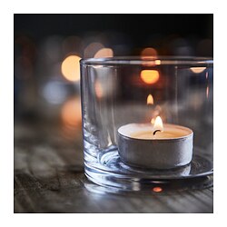 GLIMMA - Lilin tealight tanpa aroma, 4 jam