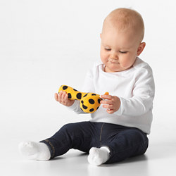 KLAPPA - Mainan kerincingan bayi, aneka warna/kuning