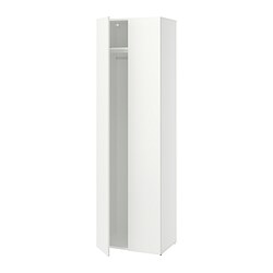 LASTARE - Wardrobe combination, white, 60x42x200 cm