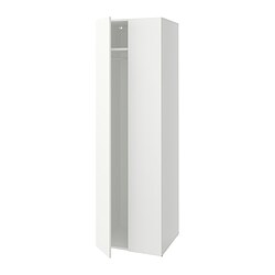 LASTARE - Wardrobe combination, white, 60x62x200 cm