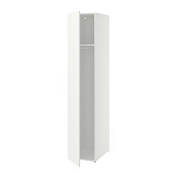 LASTARE - Wardrobe combination, white, 40x62x200 cm