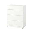 LASTARE - chest of 4 drawers, white, 80x42x100 cm | IKEA Indonesia - PE997665_S2