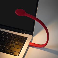 HÖSTULOTA - Lampu USB LED, merah, 30 cm