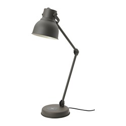HEKTAR - Work lamp with wireless charging, dark grey