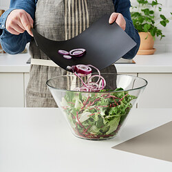 FINFÖRDELA - Bendable chopping board, black/dark grey-beige, 28x36 cm
