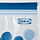 ISTAD - resealable bag, patterned/bright blue, 1 l | IKEA Indonesia - PE893836_S1
