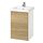 TVÄLLEN/ENHET - wash-stnd w drawers/wash-basin/tap, white/oak effect, 44x43x65 cm | IKEA Indonesia - PE929883_S1