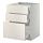 METOD/MAXIMERA - base cab f hob/3 fronts/3 drawers, white/Veddinge white, 60x60x80 cm | IKEA Indonesia - PE411721_S1