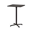 STENSELE - Bar table, anthracite/anthracite, 70x70 cm